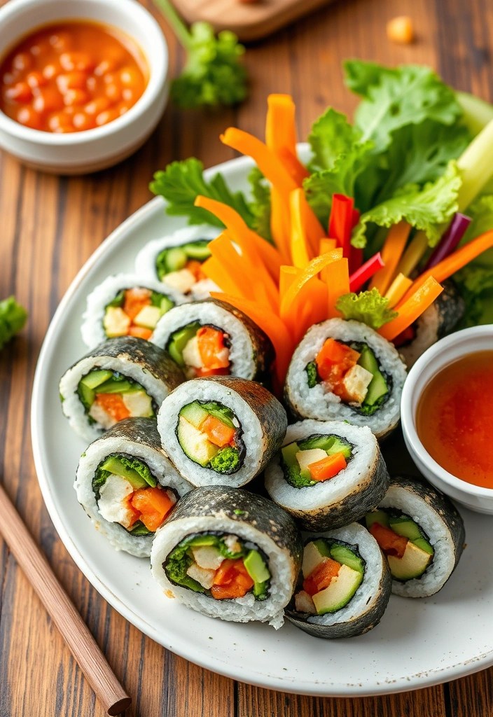 15 Healthy Meals You Can Make in Under 30 Minutes (You'll Love #7!) - 14. Veggie Sushi Rolls