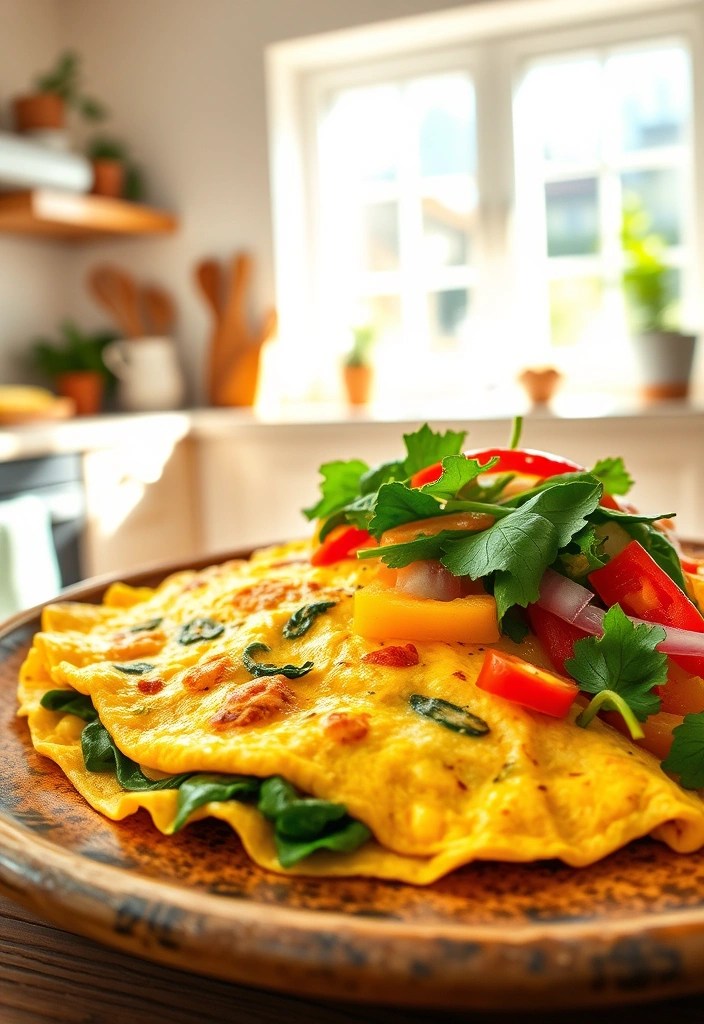 15 Healthy Meals You Can Make in Under 30 Minutes (You'll Love #7!) - 4. Veggie-Packed Omelette
