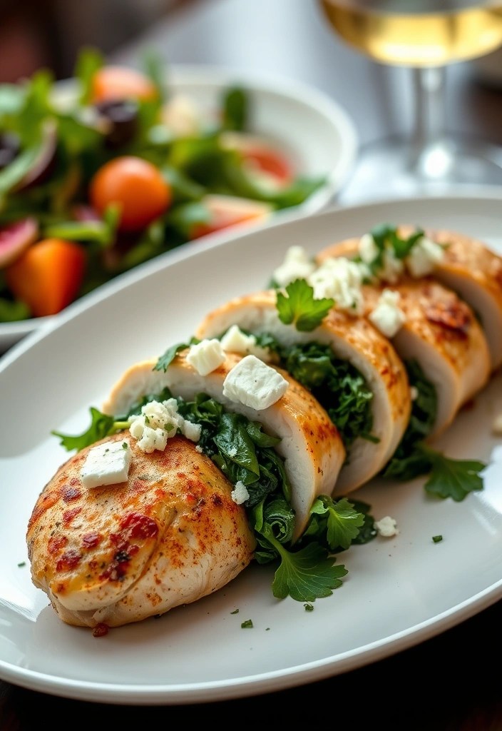 15 Healthy Meals You Can Make in Under 30 Minutes (You'll Love #7!) - 7. Spinach and Feta Stuffed Chicken Breast