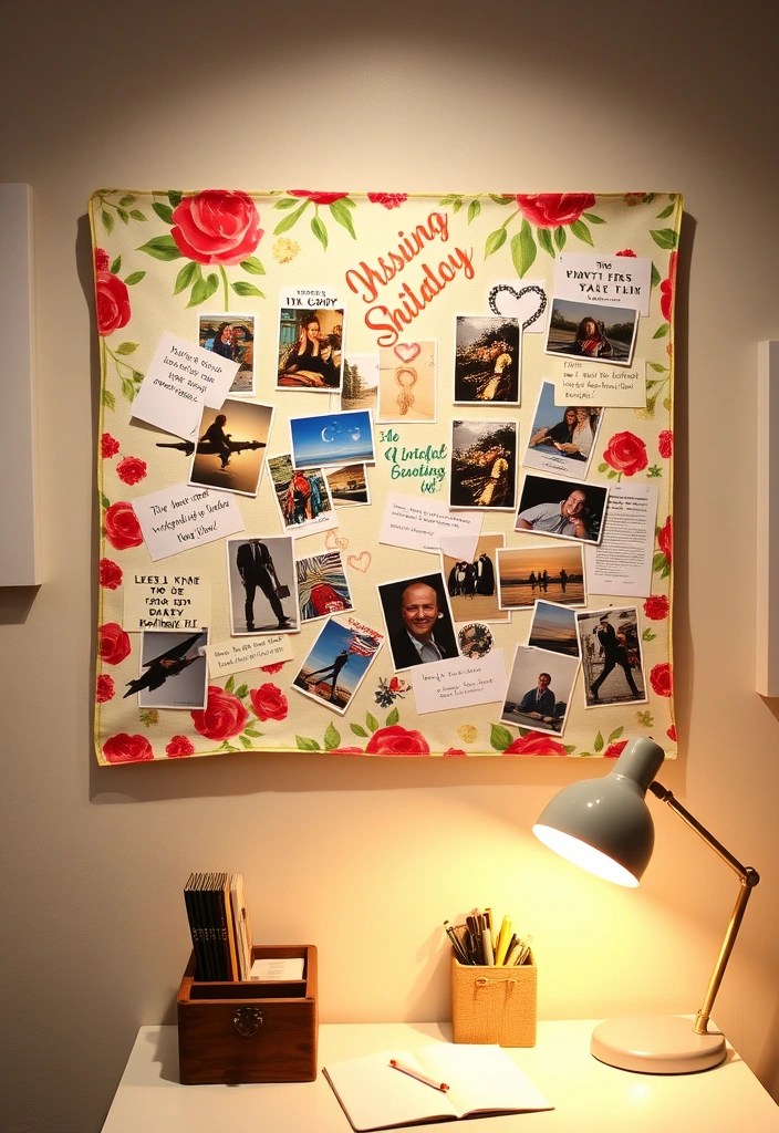 25 Ridiculously Easy DIY Home Decor Projects (Even Your Cat Could Do #9!) - 2. Fabric-Covered Bulletin Board