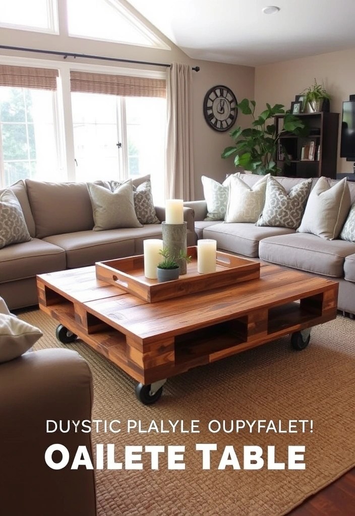 25 Ridiculously Easy DIY Home Decor Projects (Even Your Cat Could Do #9!) - 4. Upcycled Pallet Coffee Table